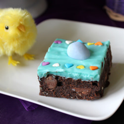 Quintuple Chocolate Easter Brownies