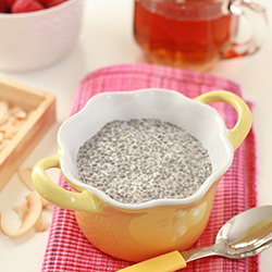 Coconut and Raspberry Chia Pudding