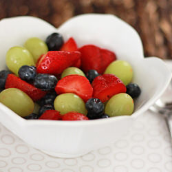 Fruit Salad with Honey Lime Sauce