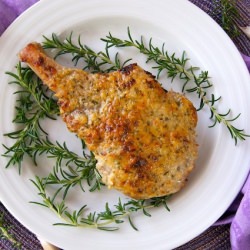 Garlic Crusted Pork Chops
