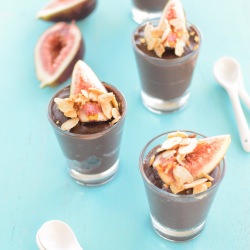 Chocolate-Blueberry Pudding