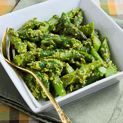 Asparagus with Basil Pesto