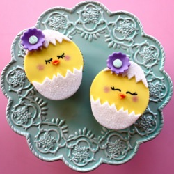 Hatching Chick Cupcakes