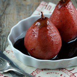 Spicy Poached Pears