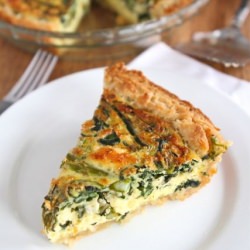 Asparagus, Spinach, & Feta Quiche