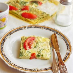 Tomatos & Spinach Frittata