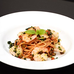 Pasta w/ Tiger Shrimps