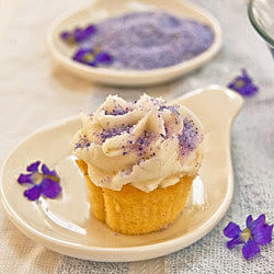 Violet Sugar-Topped Cupcake