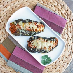 Chorizo Stuffed Roasted Poblanos