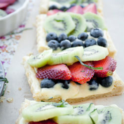 Fruit Tart with Cardamom Cream