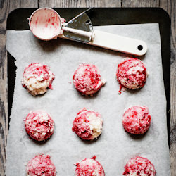 Raspberry Coconut Macaroons