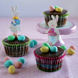 Double Chocolate Easter Cupcakes