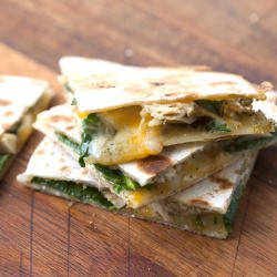 Pesto Chicken Quesadilla