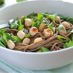 Soba Noodles with Scallops