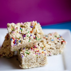 Funfetti Rice Krispie Treats