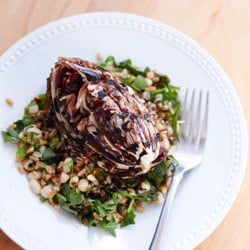 Farro Salad with Grilled Endives