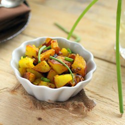 Potato Leek Stir Fry