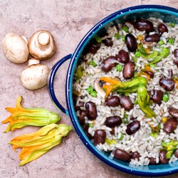 Risotto with Ayocote Beans