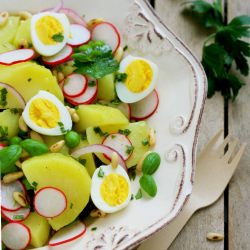 Potato, Quail Egg Salad