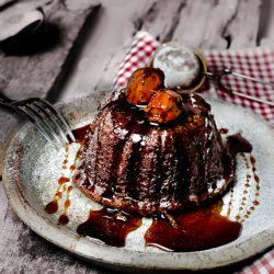 Plum Cake with Jam and Nuts