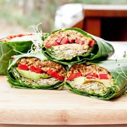 Raw Vegan Collard Wraps
