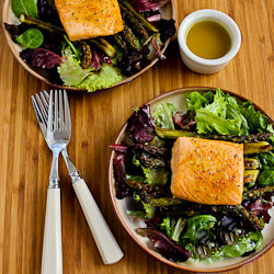 Roasted Salmon & Asparagus Salad