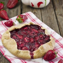 Strawberry and lime tarte