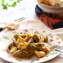Artichokes Sautée with Potatoes