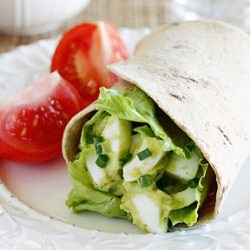 Avocado Egg Salad Wrap