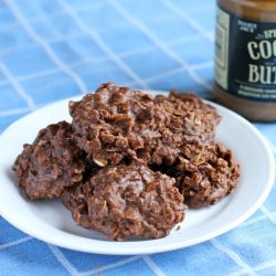 Chocolate Speculoos No Bake Cookies