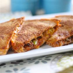 Squash and Chorizo Quesadillas