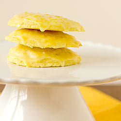 Orange Cookies with Sweet Glaze