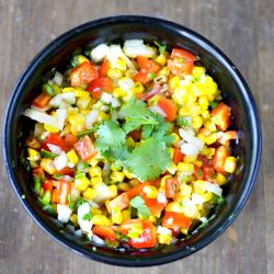 Roasted Corn and Red Pepper Salsa