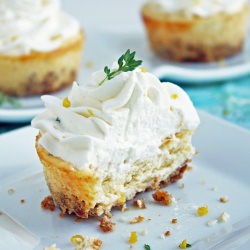 Lemon, Thyme & Chevre Cheesecakes