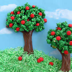 Chocolate Popcorn Trees