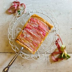 Rhubarb and Phyllo Tart