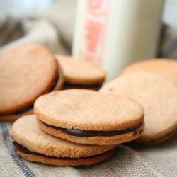 Chocolate Filled Ginger Cookes