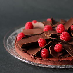 Raspberry and Chocolate Tart
