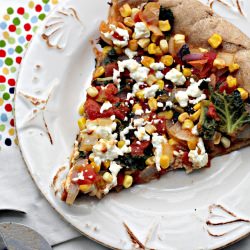 Mexican Pizza with Kale