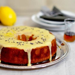 Lemon Lavender & Honey Chiffon Cake