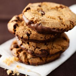 Chocolate-Dipped Chip Cookies