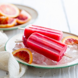 Blood Orange Ice Pops