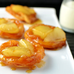 Pear & maple tartes tatin