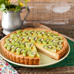 Kiwi Ricotta Cheese Tart