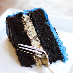 Dark Chocolate Cookie Dough Cake