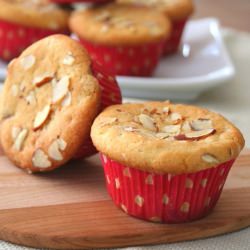 Almond Raspberry Jam Muffins