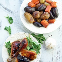 40 Cloves of Garlic Roast Chicken