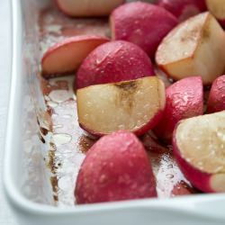 Balsamic Roasted Radishes