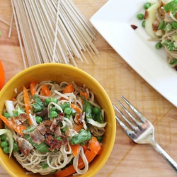 Soba Noodle Carbonara