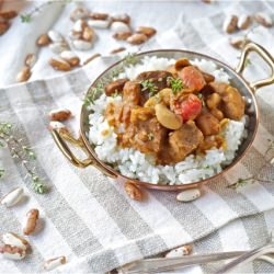 Slow Cooker Pork and Beans